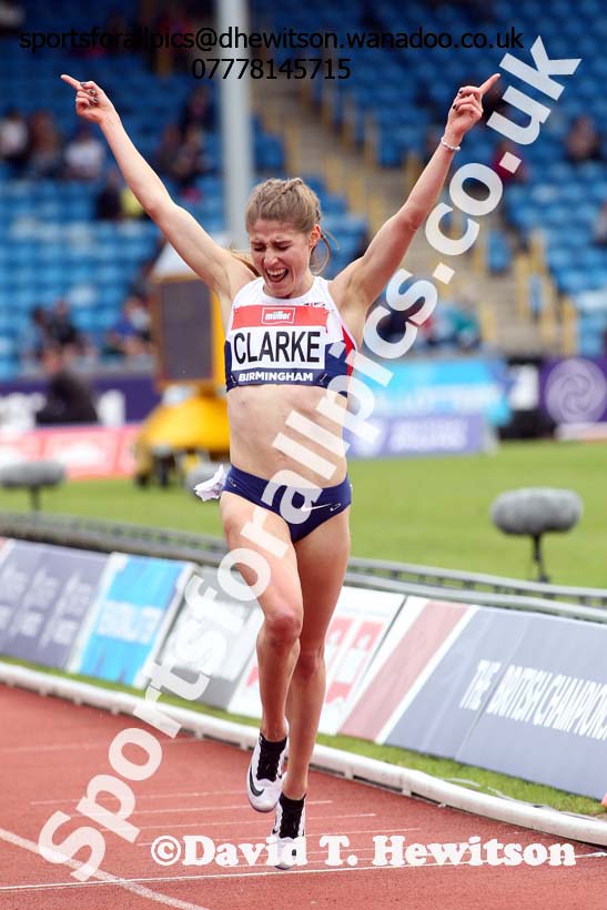 Womens 3000 metres steeplechase, British Championships, Birmingham. Photo: David T. Hewitson/Sports for All Pics
